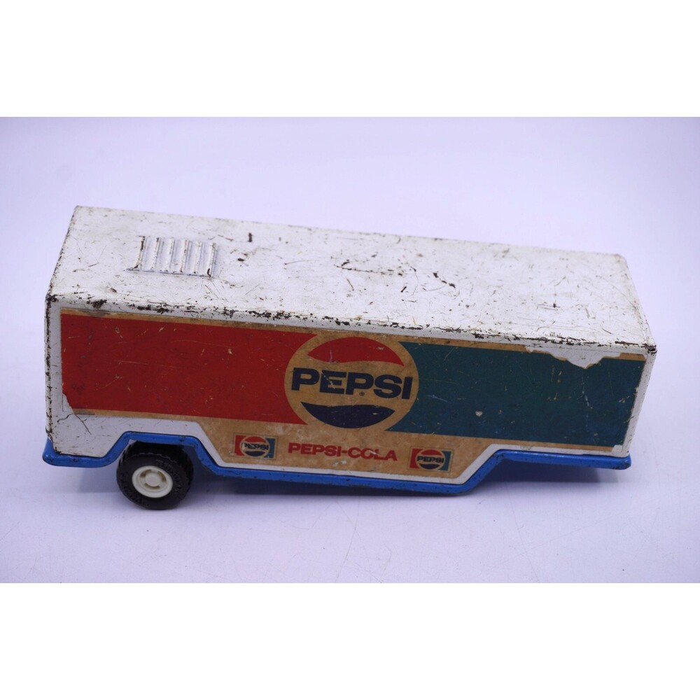 Pepsi White Mini Buddy L No Semi Truck Steel Tractor Trailer Only Rare Vintage